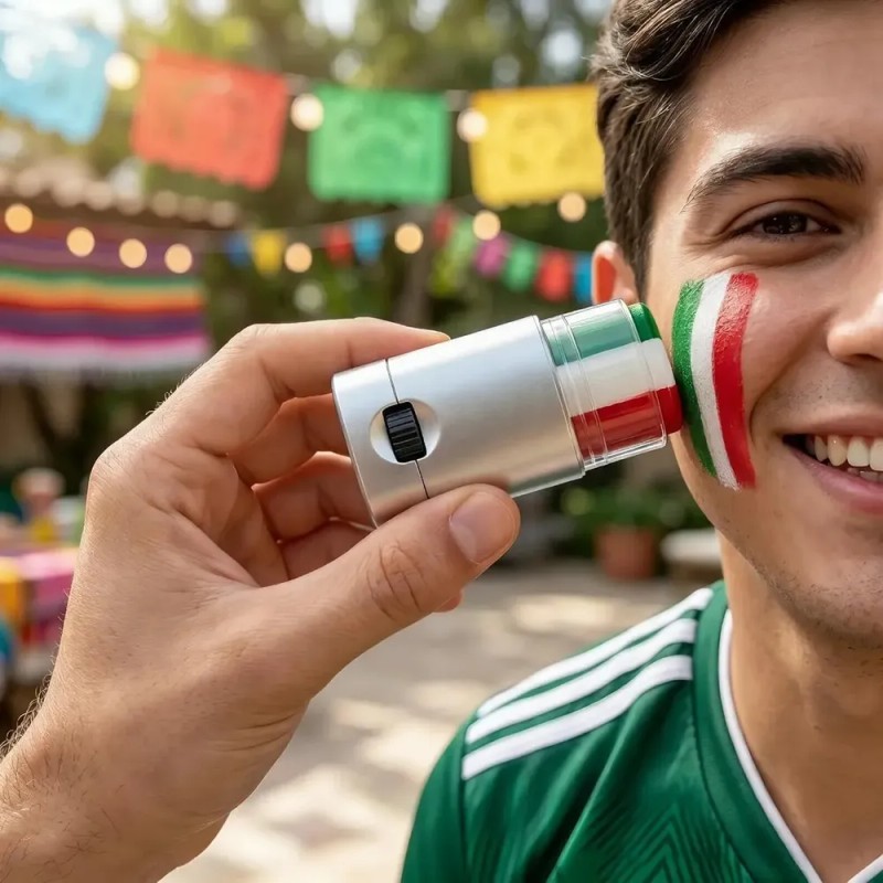 Kit Fiesta Mundial México 2026: Bandera, Bufanda, Gafas, Pintura y