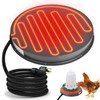 Chicken Water Heater for Winter - 15.35" Poultry Waterer Heated