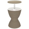 vidaXL Ice Cooler Table Light Brown Polypropylene Medium Convertible