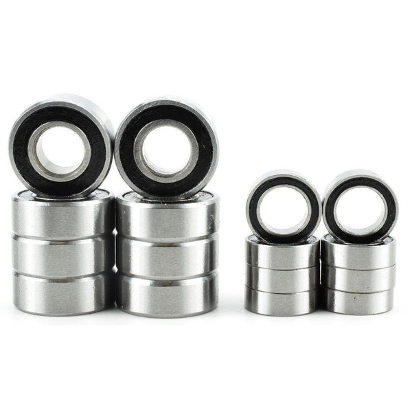 Apex RC Products Rubber Ball Bearing Kit - Compatible with Traxxas Stampede & Bandit #2003R
