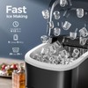 Electactic Ice Makers Countertop,26Lbs/24H,9 Cubes in 6 Mins,Portable Ice Maker