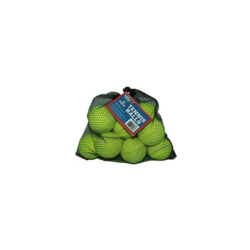 Atoz 03268 Tennis Balls in Net Bag, Yellow, 13 x