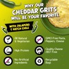 Jalapeno Yellow Corn Grits with Cheddar Cheese + Hatch Green