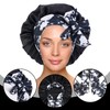 Pack of 2 Hair Care Caps for Women, Satin Sleep