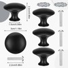 saerryor 20 Pcs Drawer Knobs Cabinet Knobs Black Door Knobs
