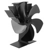 5 Blade Heat Powered Stove Fan Fireplace Fans Self Generating