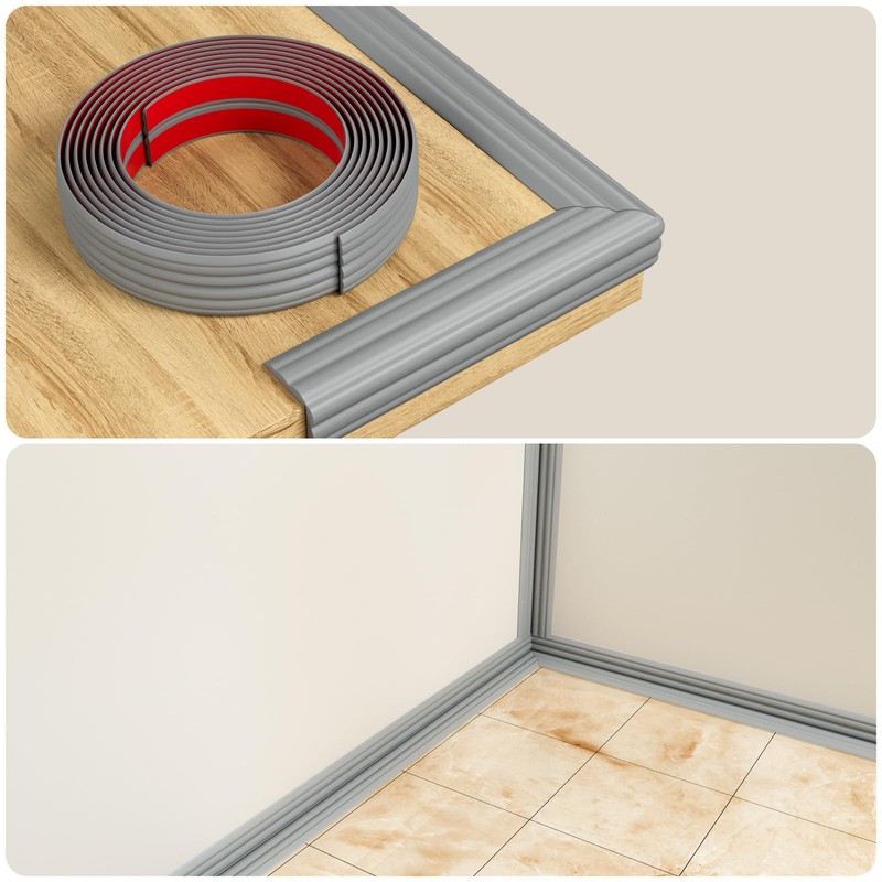 Duzzy Wall Corner Protector Trim, 40 Feet Flexible Inside &