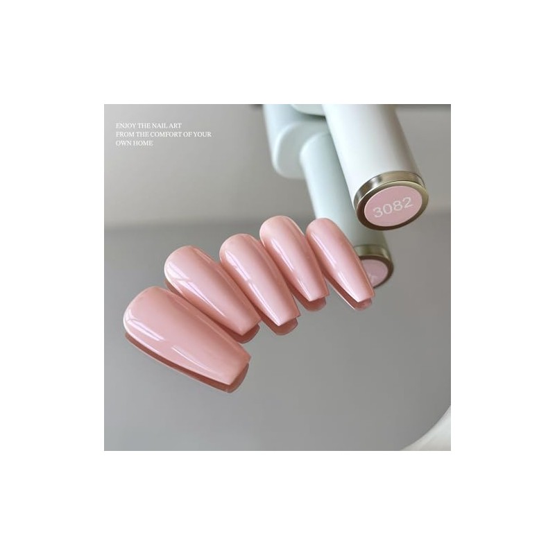 GAOY Pink Gel Nail Polish, 16ml Soak Off Gel Polish,