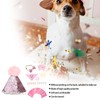 Dog Birthday Scarf Hat Adjustable Soft Comfortable Durable Birthday Supplies