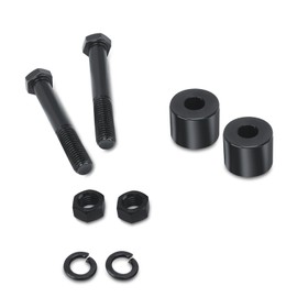 VPZMT 1'' Rise 1-1/4'' Handlebar Risers Extension Fits for Harley Davidson Touring Softail and Dyna Models (Black)
