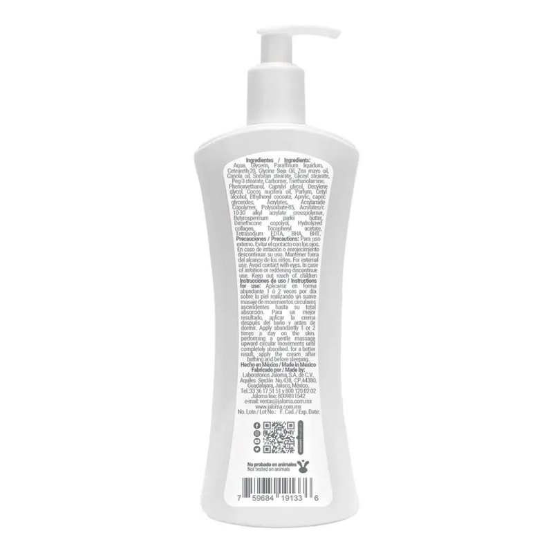 Crema Corporal Con Aceite De Coco Y Colágeno 400 Ml