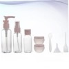 Healeved 8pcs Portable Travel Makeup Bottle Set Reusable Empty Lotion