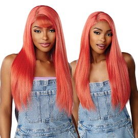 Sensationnel Butta lace 90sbangs wigs - unit 901 glueless wide deep part synthetic preplucked hairline (613 BLONDE)