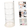 LABRIMP Cotton Swab Holder Rotatable Design Multi Makeup Organizer for