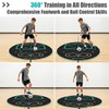 MUKESKY Soccer Training Mat for Footwork & Agility, 360° Circular