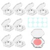 siawadeky Eyeshadow Case, Transparent Empty Containers, Hexagon, Set of 8,