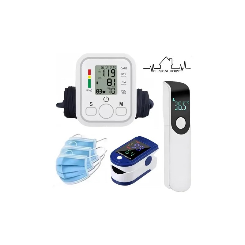 Aparato Para Checar La Presion Kit Termometro Y Oximetro