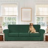 WEERRW 4 Pieces Velvet High Stretch Couch Covers for 3