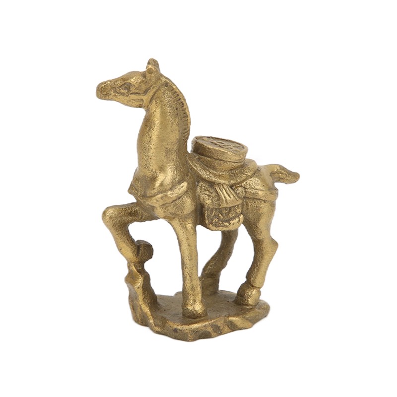 Copper Horse Ornaments Exquisite Durable Retro Craft Statue for Office