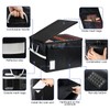 Fireproof Document File Organizer Box, Fireproof Safe Box with Lock,