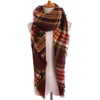 Boolavard Plaid Cashmere Feel Classic Soft Luxurious Winter Scarf For