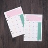 NUOBESTY A5 Refill Paper Colourful Monthly Planner Refills 6 Ring
