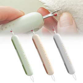 YEQIN 3PCS 2 in 1 Needle Threader Seam Ripper, Upgraded Thread Seam Ripper Needle Threading and Seam Remover Seam Ripper Tool Needle Threaders for Hand Sewing Knitting Craft Quilting Supplies (3Color)