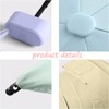 WULUN Mini Travel Parasol Folding Compact Portable Umbrella with Storage