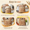 zxevg Beeswax Bread Bags 2 Pack 17x13 Inch Reusable