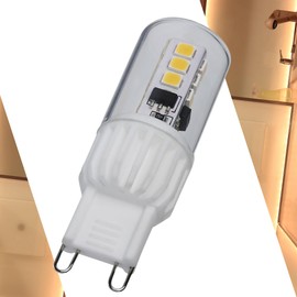 Satco S12129-3.5W G9 Mini LED, Clear Finish, 5000K, 120 Volt, T4 Shape, 3.27” x 0.71”, Natural Light, for Residential, Decorative, Commercial Use