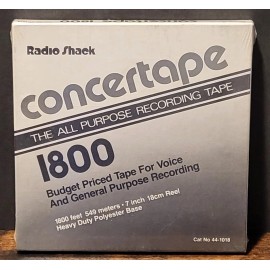 RadioShack Concertape 7" Reel to Reel / 44-1018, 1800ft - Brand New Factory Seal