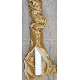 Espresso Brown Designer Cords Shantung Dupioni Silk Chandelier Chain Cover 6 ft Long