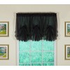 Today's Curtain Emelia Original Voile Fan Insert, Black, 30" W