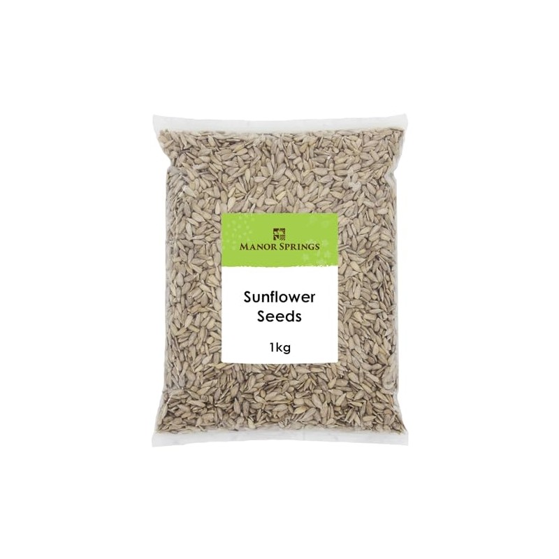 Sunflower Seeds 1kg by Manor Springs, Source of Fiber, Raw,