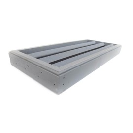 Miller Shingle Clear Cedar Foundation Vent with Louvers, Primed - 16 inch x 7 inch - 4 Pack