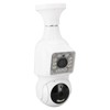 FHD 1080P Dual Lens Light Bulb Security Camera 360 Degree