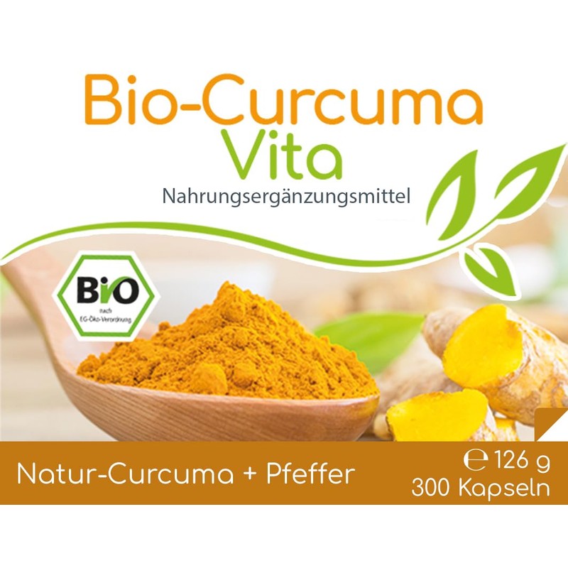 CELLAVITA Curcuma Vita Monthly Supply 500 Capsules | Organic Curcuma
