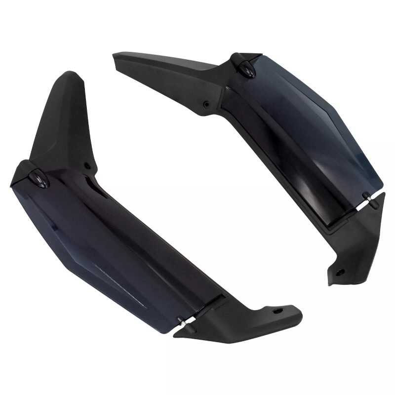 HDBUBALUS Dark Smoke Adjustable Air Deflectors Fit For Honda Gold