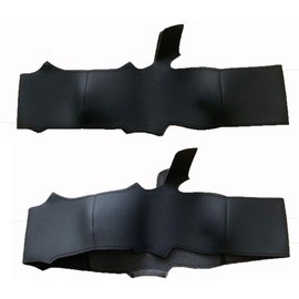 DIY Sew Black Microfiber Leather Car Steering Wheel Cover for 2018 2019 Toyota Camry / 2019 2020 Avalon / 2020 Corolla / 2019 RAV4 (Black Thread)