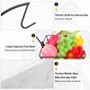 Livabber Countertop Fruit Basket Bowl with Banana Hanger, Modern Standing