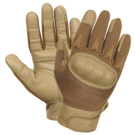 Rothco Hard Knuckle Cut and Fire Resistant Gloves, Coyote Brown - XL