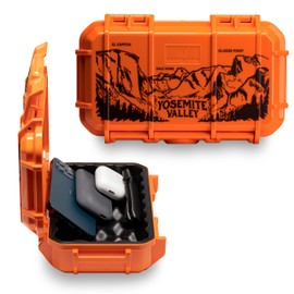 Evergreen X National Parks 56 EDC Dry Box Protective Case - National Parks Gift - for Phones, Camping, Travel, Adventure (Yosemite National Park, Orange), 9.5'' x 5.8'' x 2.8''