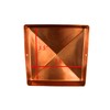 3.5" x 3.5" Solid Copper Pyramid Post Cap for True/Actual