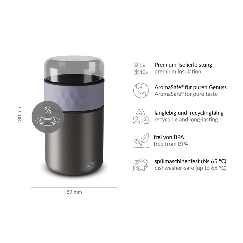 alfi Endless Thermal container Lavender Mat 0.5 l