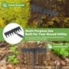 Manual Weeder Tool,8 Tines Garden Weeding Rake with Sharp Blade,55