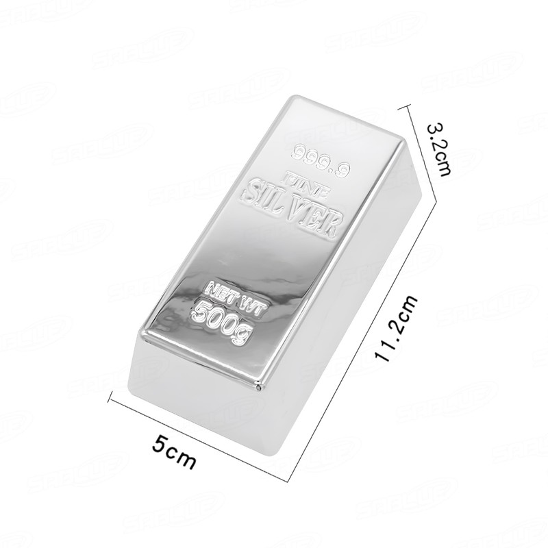 SABLUE Fake Silver Realistic Silver Novelty Gift Toys Joke Simulated