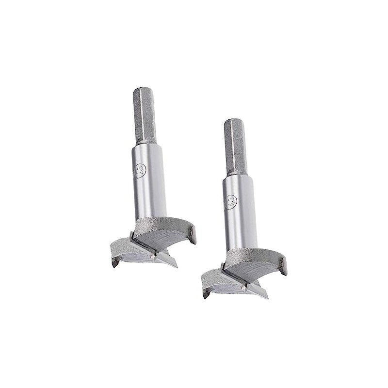 MACHSWON 2PCS Forstner Drill Bits Tungsten Carbide Wood Hole Saw