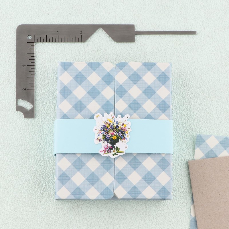 2pcs/set, Book Cover Guide, 5 in 1 Stainless Steel Metal