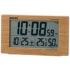 Seiko Clock Alarm Clock, Tabletop Clock, Natural, Radio, Digital, Calendar,