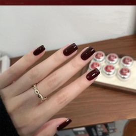 Cherry Red Quick Dry Nail Polish, Black Red Chip Resistant Manicure, Non-Toxic, Vegan, Cruelty Free, 12ml, Fast Drying in 60 Seconds (Wicked)